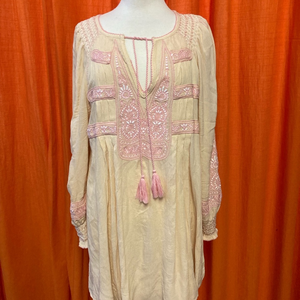 Free people long sleeve mini dress